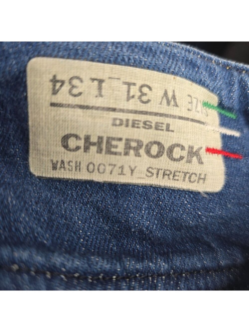 Diesel Cherock Y2K Low Waist Light Blue Bootcut Flared Jeans Women 32x28 - Picture 10 of 12